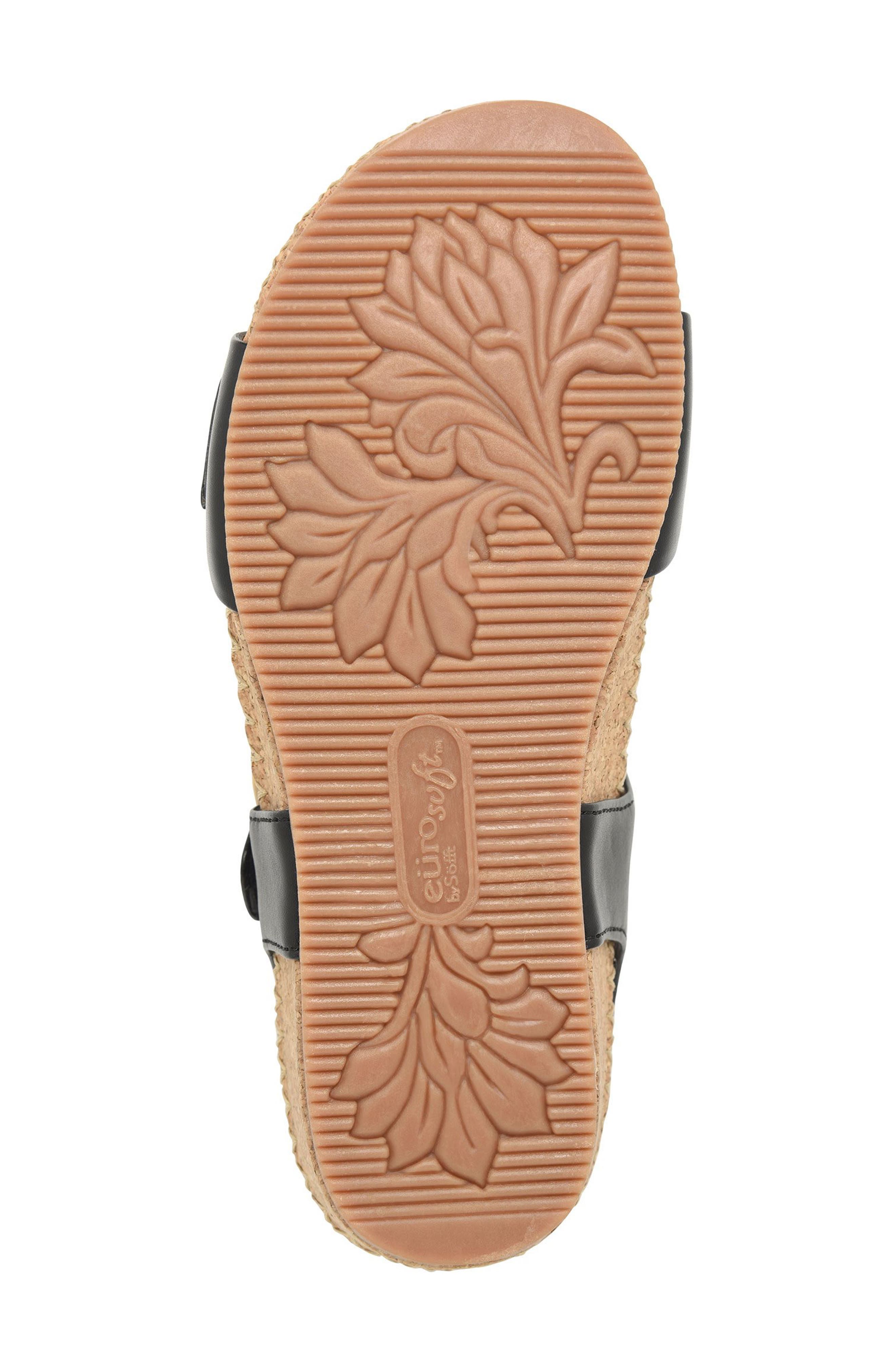 EUROSOFT Cork Wedge Sandal, Alternate, color, 