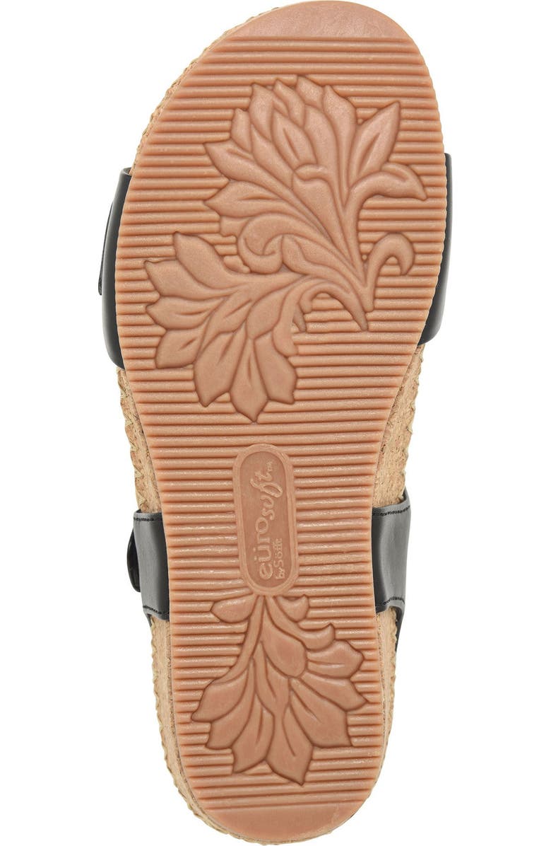 EUROSOFT Cork Wedge Sandal, Alternate, color,