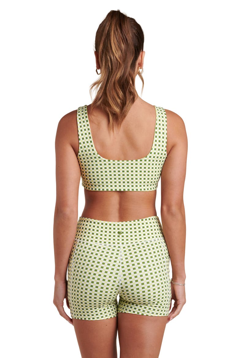 Checkpoint Reversible Sports Bra, Alternate, color, LIME