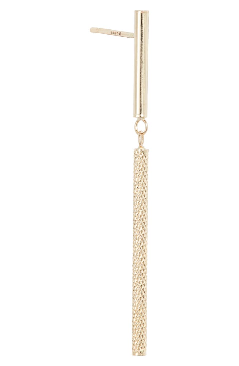 Bony Levy 14K Gold Cylinder Linear Drop Earrings, Alternate, color, 