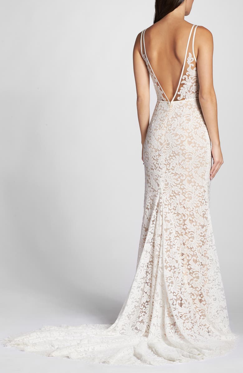 Willowby Derica Lace Gown, Alternate, color, 