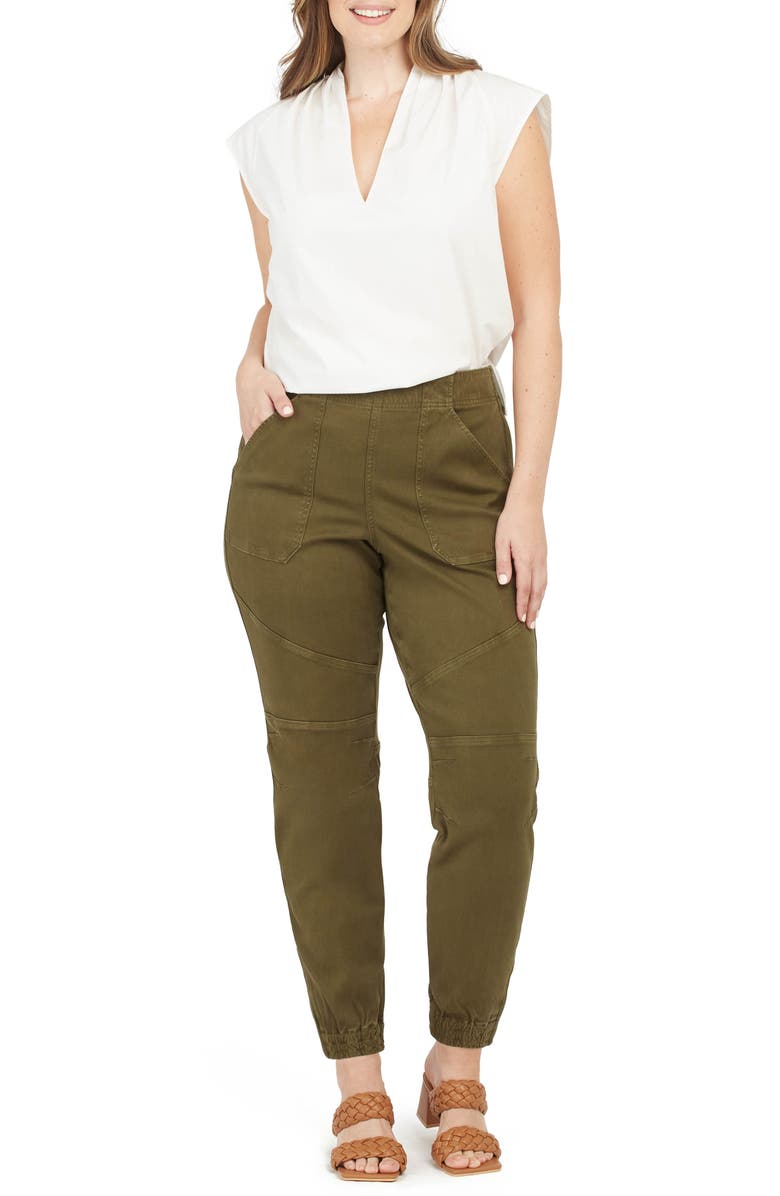 SPANX<sup>®</sup> Stretch Twill Jogger Pants, Alternate, color, Darkened Olive