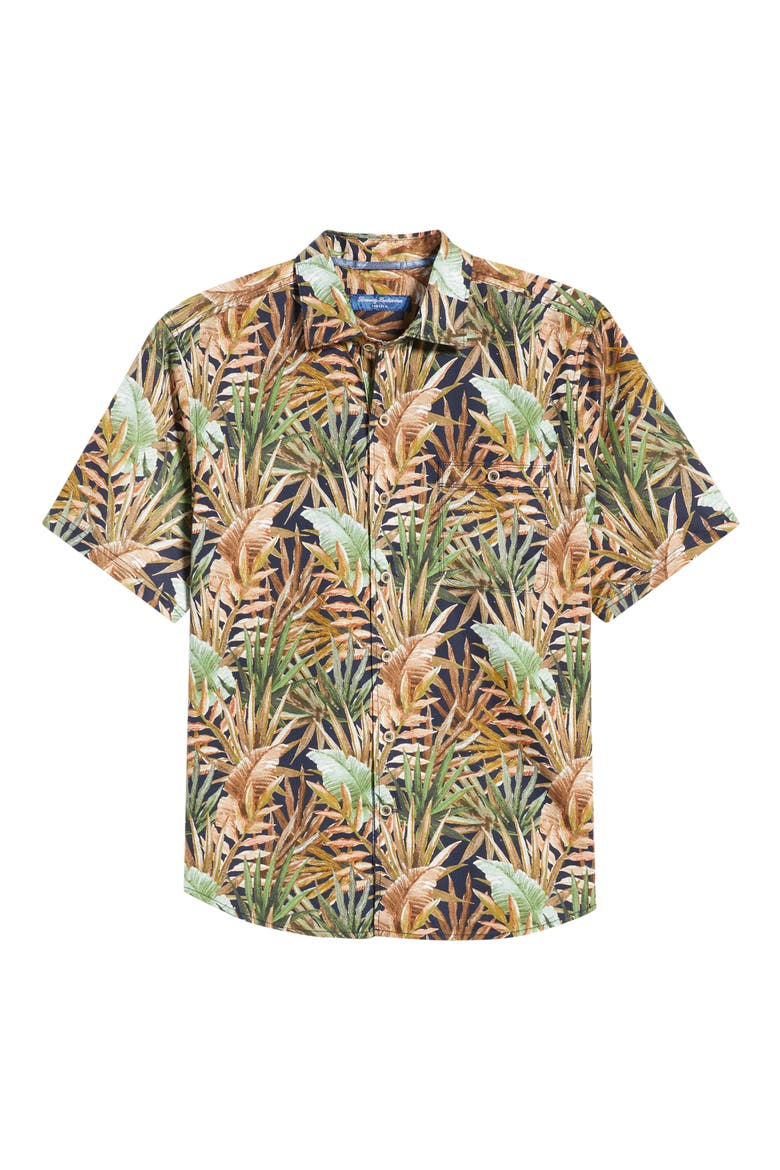 Tortola Jungle Trek Short Sleeve Button-Up Shirt, Alternate, color, OLIVE TREE