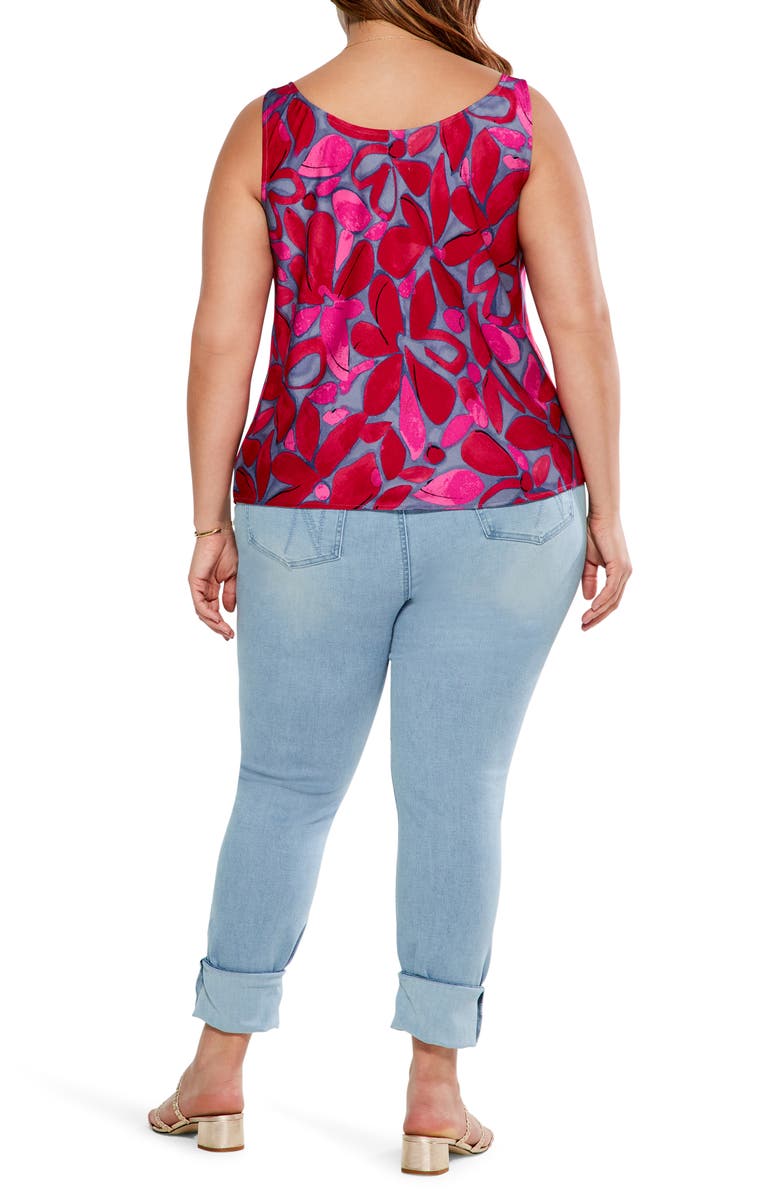 NIC+ZOE Happy Splash Cowl Neck Tank, Alternate, color, 