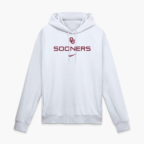 Men's Nike White Oklahoma Sooners Premium Performance Raglan Dri-FIT Hoodie