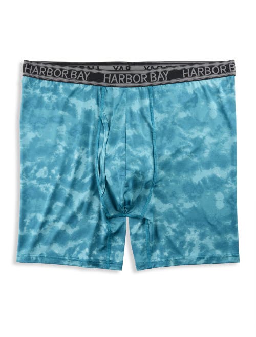 HARBOR BAY BY DXL HARBOR BAY BY DXL TIE DYE PERFORMANCE BOXER BRIEFS