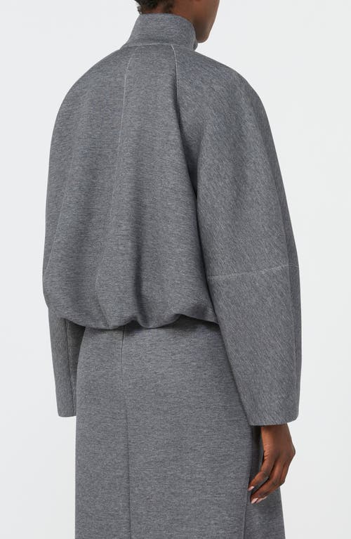 Mm By Max Mara Era Knit Jersey Jacket In Gray