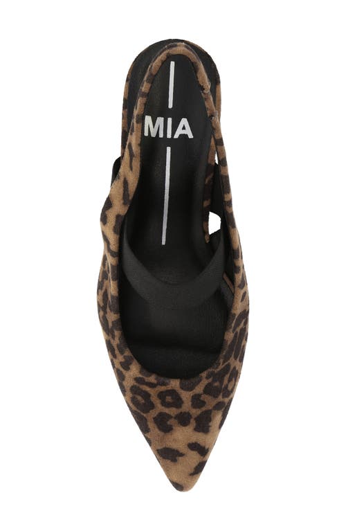 Mia Nicolette Slingback Pump In Animal Print