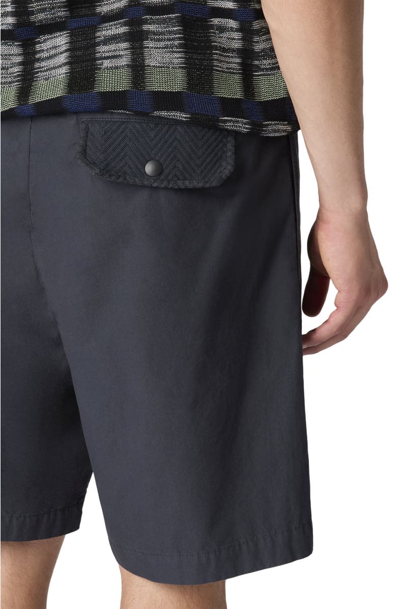 Missoni Cotton Canvas Bermuda Shorts With Zigzag Insert, Alternate, color, Beige& White