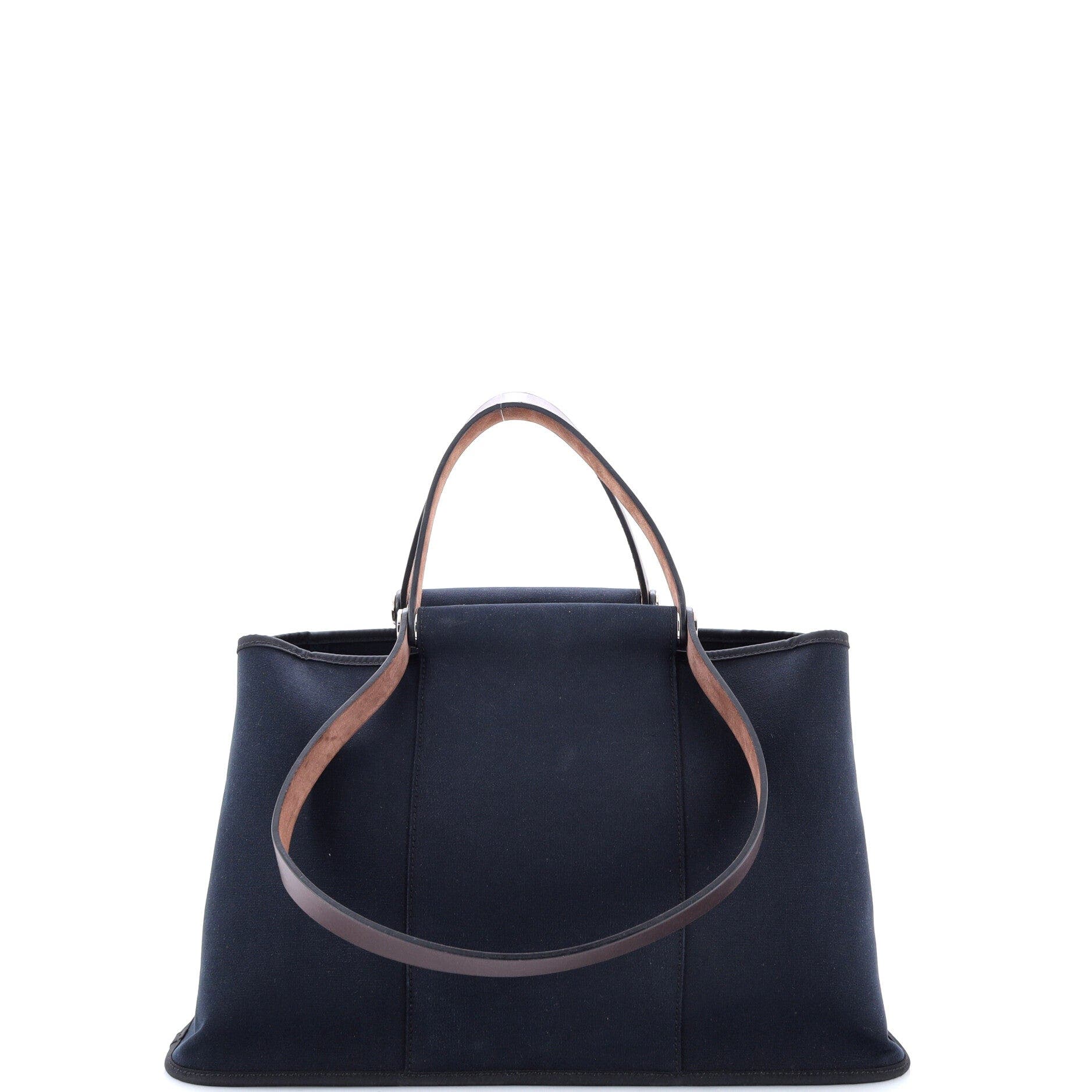Cabag Elan Toile and Leather 39, Alternate, color, Bleu Indigo
