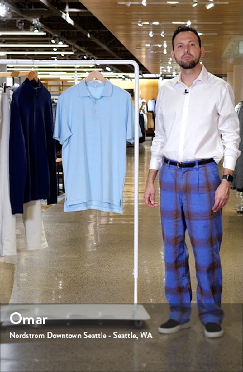 Jubilee Microstripe Performance Jersey Polo, sales video thumbnail