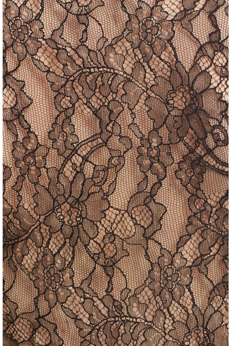'Roanne' Lace Back Top, Alternate, color, BLACK
