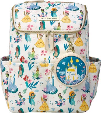 Petunia Pickle Bottom Cream Disney Princess Pattern Backpack 76fbd61a-2f4f-4f27-8503-  main image 3