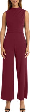 Maggy London Mock Neck Jumpsuit