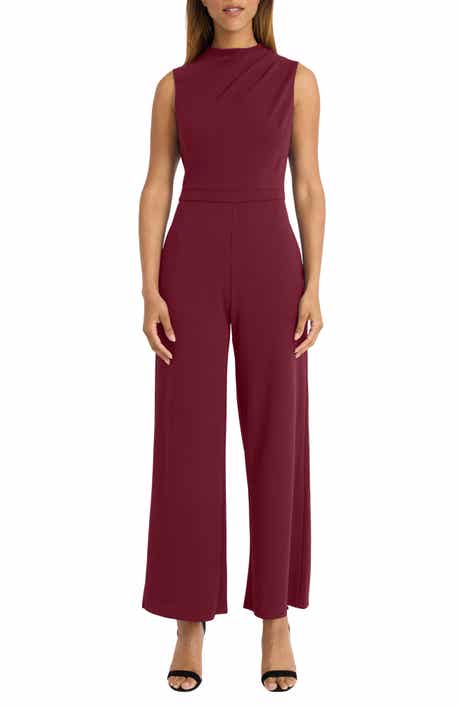 Maggy London Mock Neck Jumpsuit