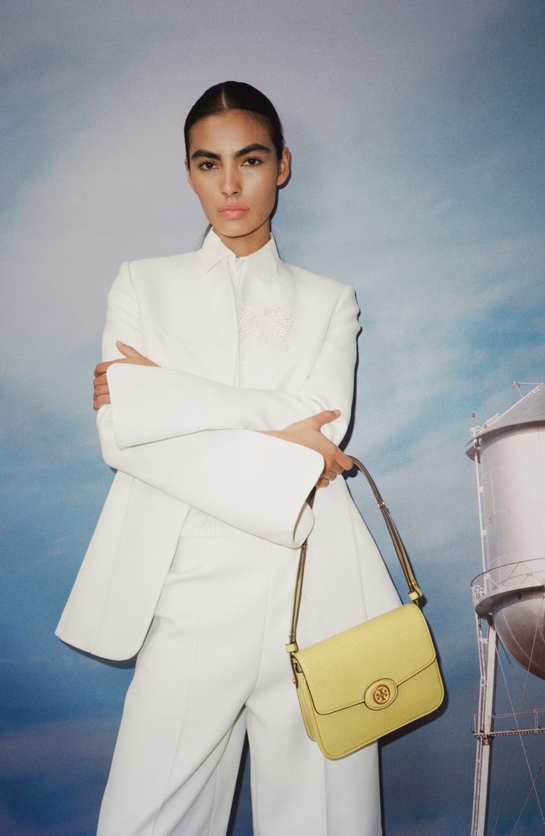 Tory Burch Crepe Wide Leg Pants, Alternate, color,