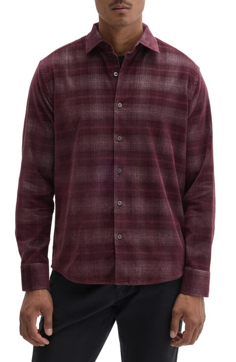 Daban Long Sleeve Stretch Cotton Button Up Shirt