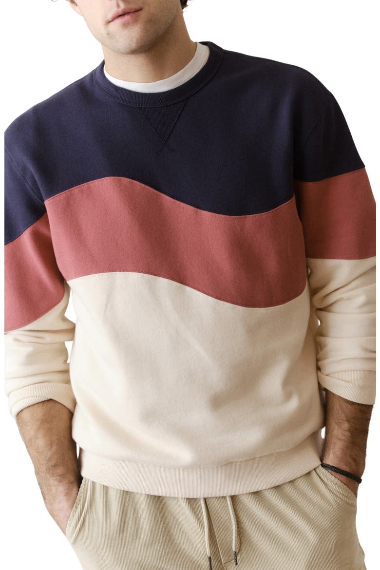 Cloud 9 Fleece Sweatshirt, Main, color, WITHERED ROSE COLORBLOCK