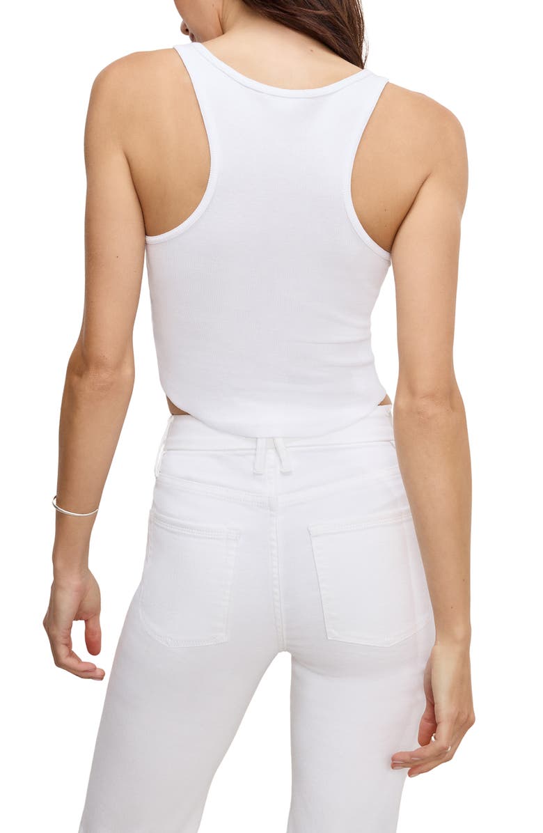 Good American Crystal Embellished Tank, Alternate, color, 