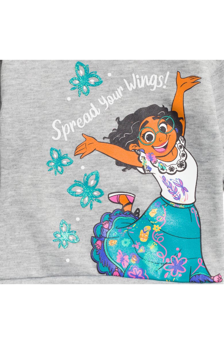 Disney Encanto Mirabel Fleece Sweatshirt & Pants Set, Alternate, color, Gray / Blue