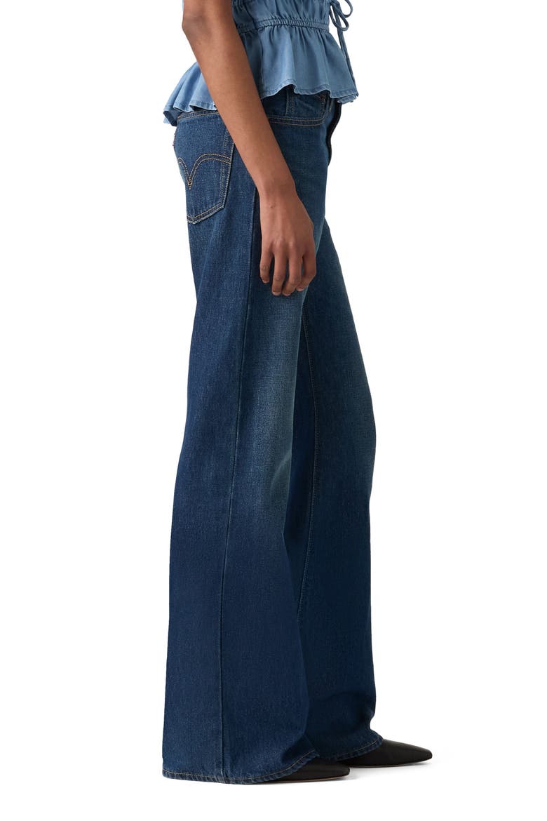 Middy Loose Bootcut Jeans, Alternate, color, GOOD FORTUNES