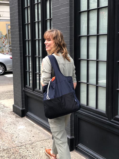 Bybba The Balos Tote Bag In Navy Blue