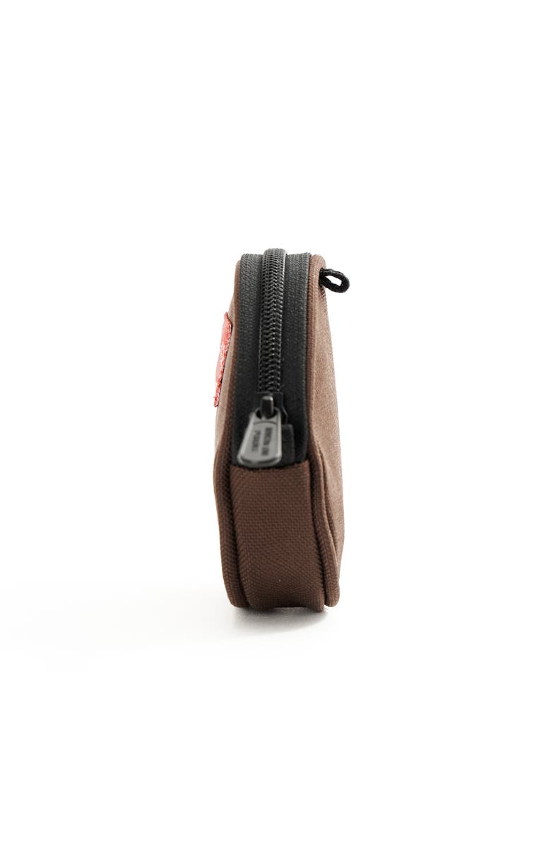 Manhattan Portage Ellington Circle Coin Purse, Alternate, color, Dark Brown