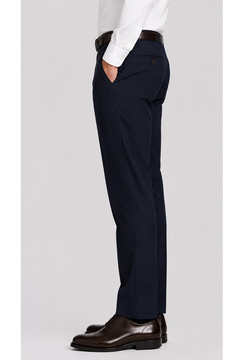 Stefano Modern Fit Wool Trousers, Alternate, color, NAVY