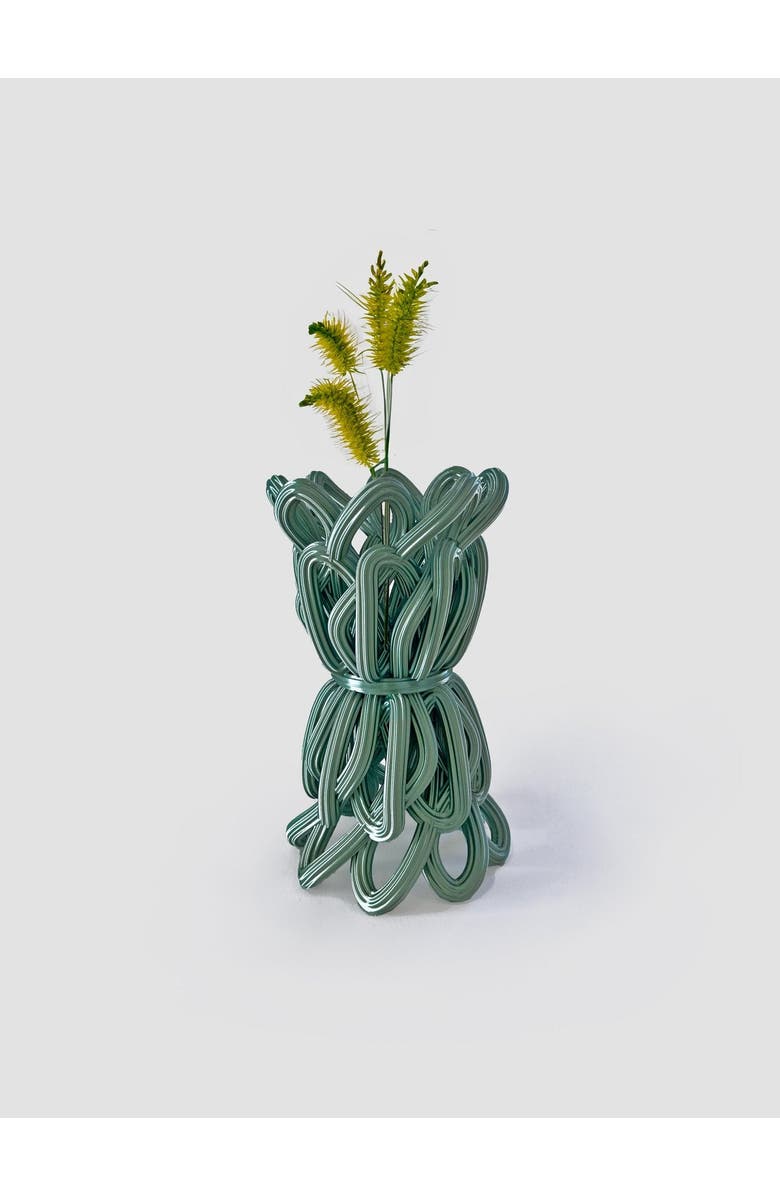 Form & Seek Frosting Vase, Main, color, Green