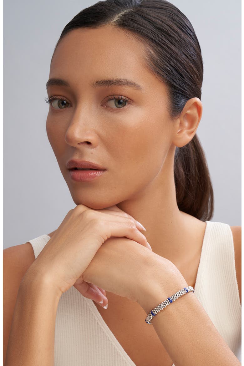 Blue Caviar Ceramic Station Rope Bracelet, Alternate, color, MARINE