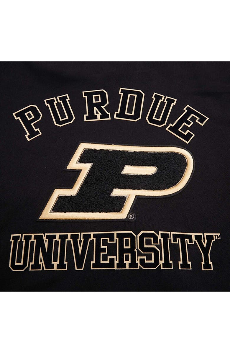 PRO STANDARD Men's Pro Standard Black Purdue Boilermakers Classic Stacked Logo Pullover Hoodie, Alternate, color, 