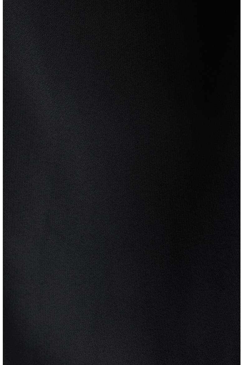 Ducya Embellished Cape Dress, Alternate, color, BLACK