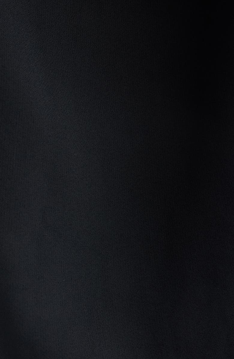 Dries Van Noten Crystal Embellished Draped Cape Dress, Alternate, color, Black