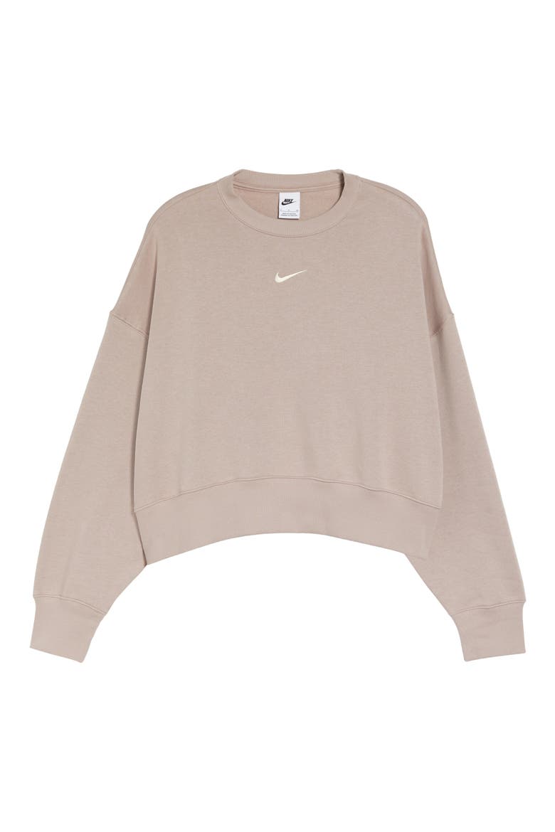 Phoenix Fleece Crewneck Sweatshirt, Alternate, color, DIFFUSED TAUPE/ SAIL