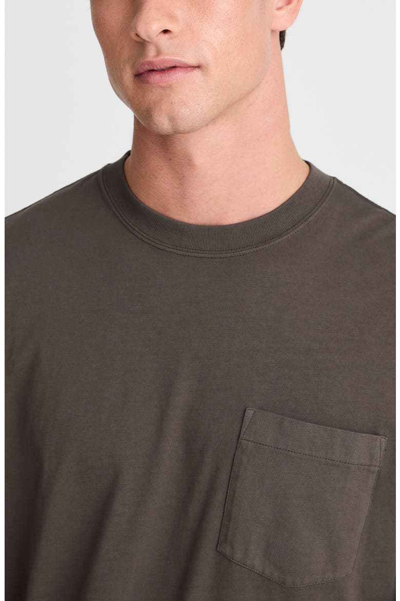 The Vintage Long Sleeve Pocket T-Shirt, Alternate, color, ALMOST BLACK