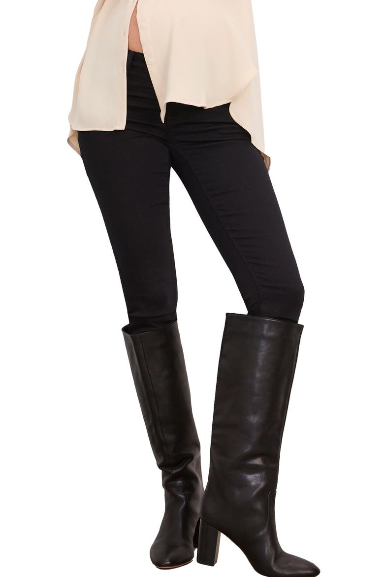 The Slim Maternity Jean, Main, color, Jet Black