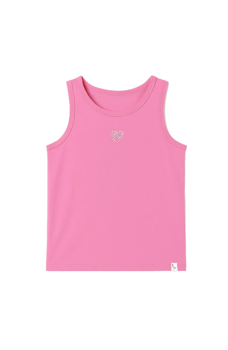 Preppy Goose Rhinestone Tank Top, Main, color, Fuschia