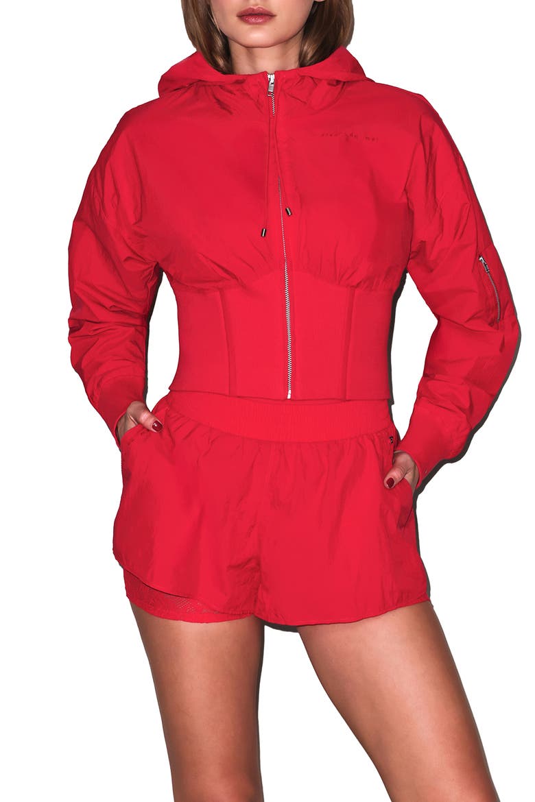 Warm Up Jacket, Main, color, Raspberry Jam