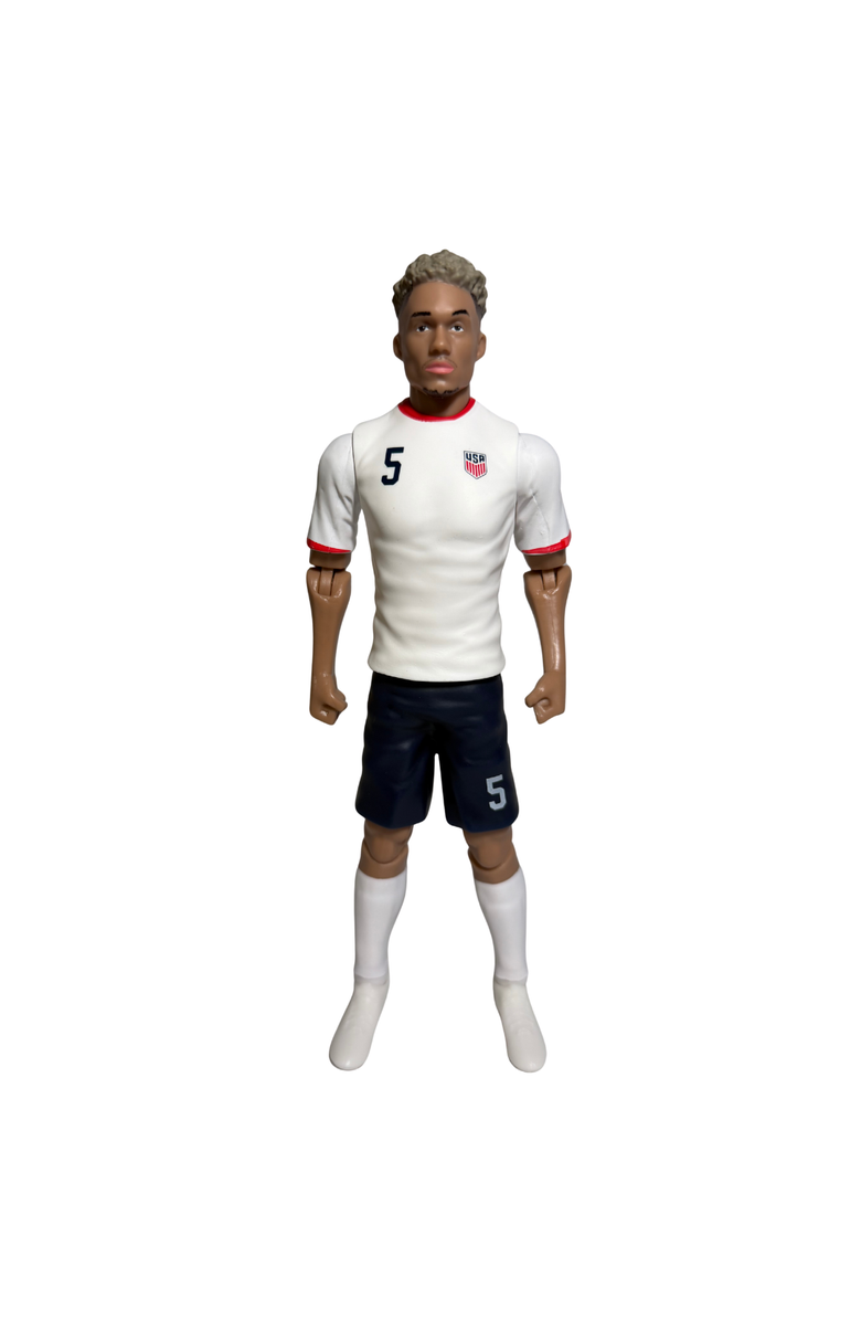 Banbo Toys SOCKERS USMNT Antonee Robinson 8" Collectible Soccer Action Figure, Alternate, color, White