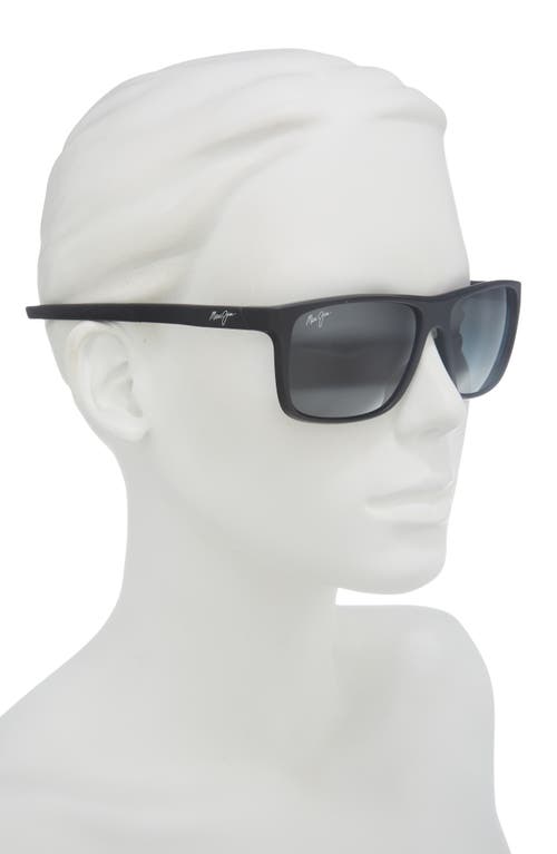 Maui Jim Lehopulu 58mm Polarizedplus2 Rectangular Sunglasses In Blue