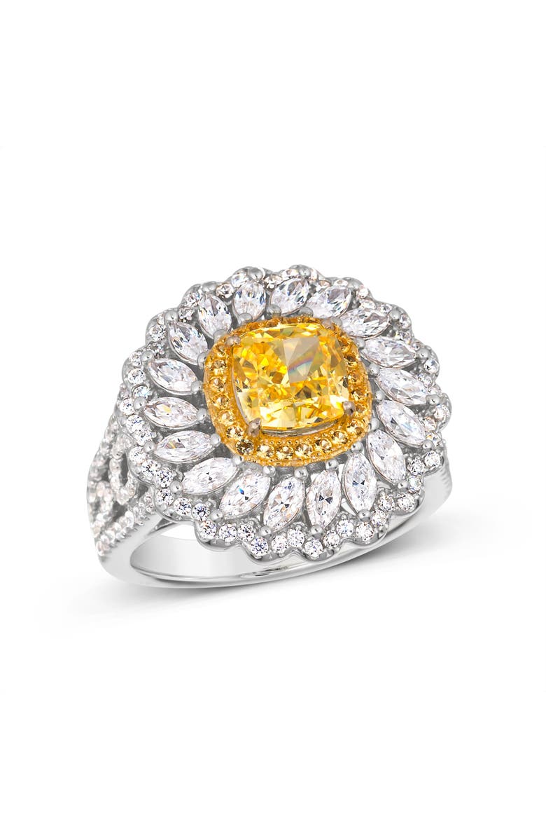 Anna Zuckerman La Maya Diamond Crystalline Ring, Main, color, Canary Yellow Crystalline