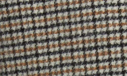 Brooks Brothers Houndstooth Check Double Face Wool Blend Jacket In Green