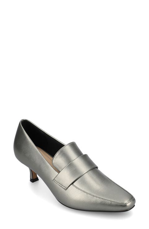 Celina Croc Embossed Loafer Pump - Wide Width Available (Women)