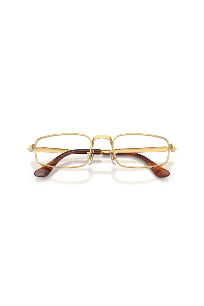52mm Rectangle optical glasses, Alternate, color, Gold