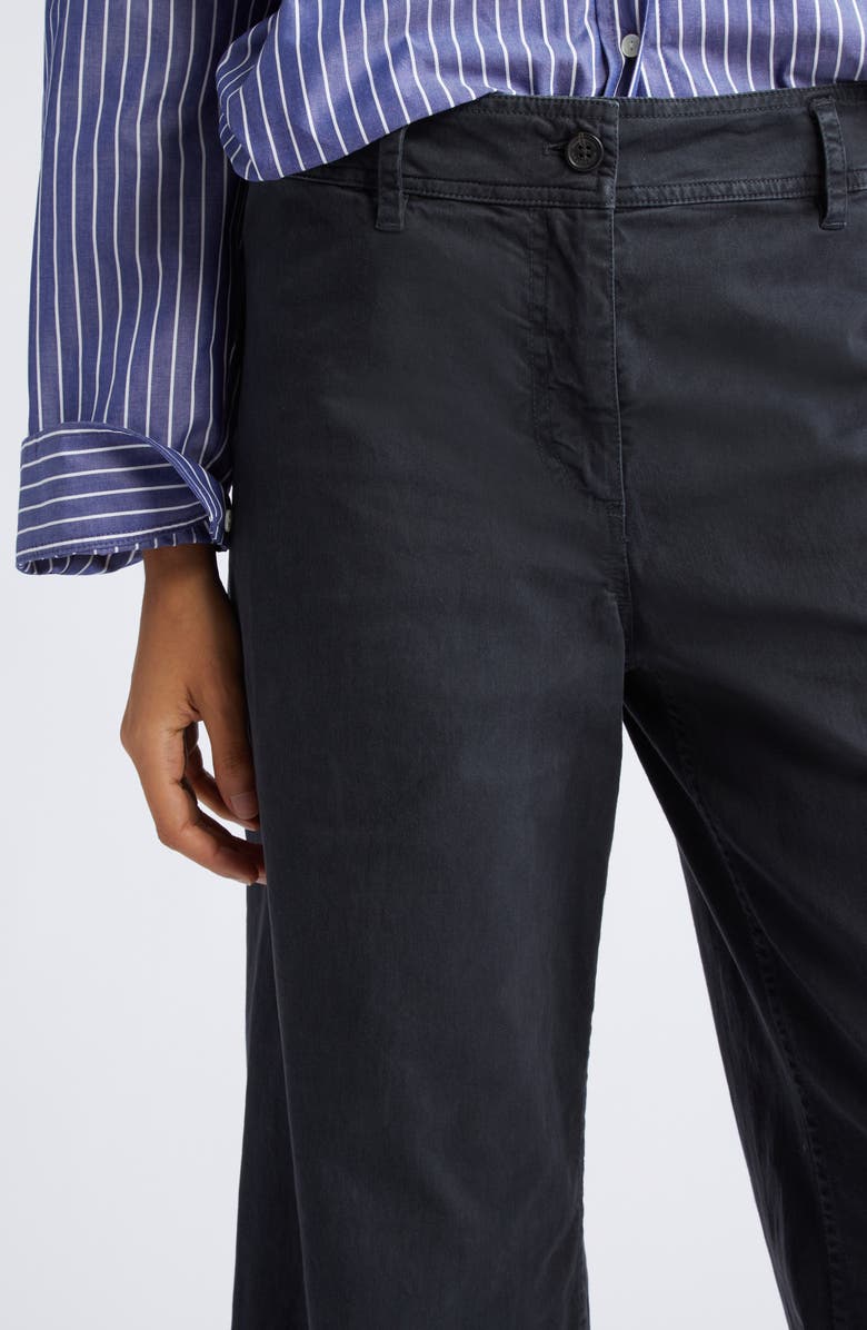 Nili Lotan Megan Wide Leg Twill Pants, Alternate, color,