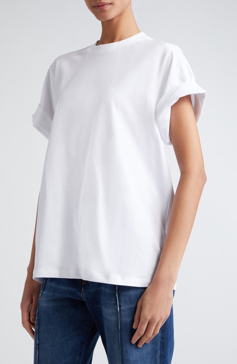 Victoria Beckham Relaxed Fit Cuffed T-Shirt, Alternate, color,