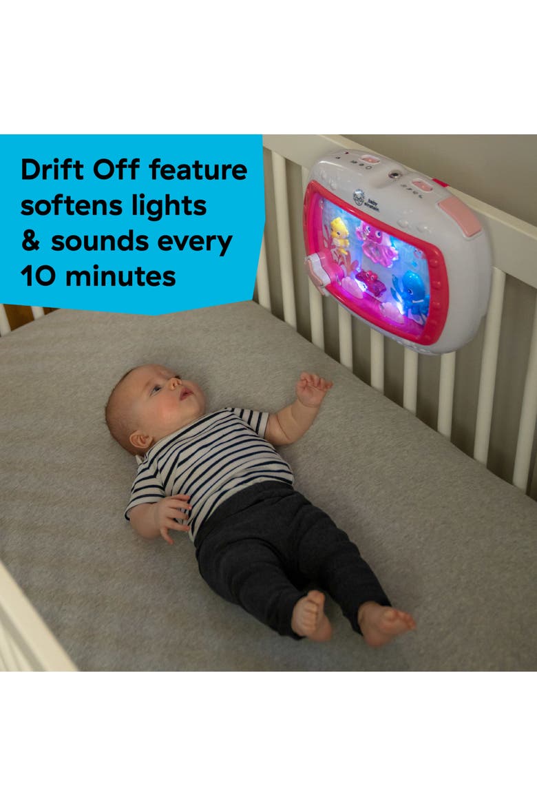 Sea Dreams Soother Musical Crib Toy and Sound Machine, Alternate, color, PINK
