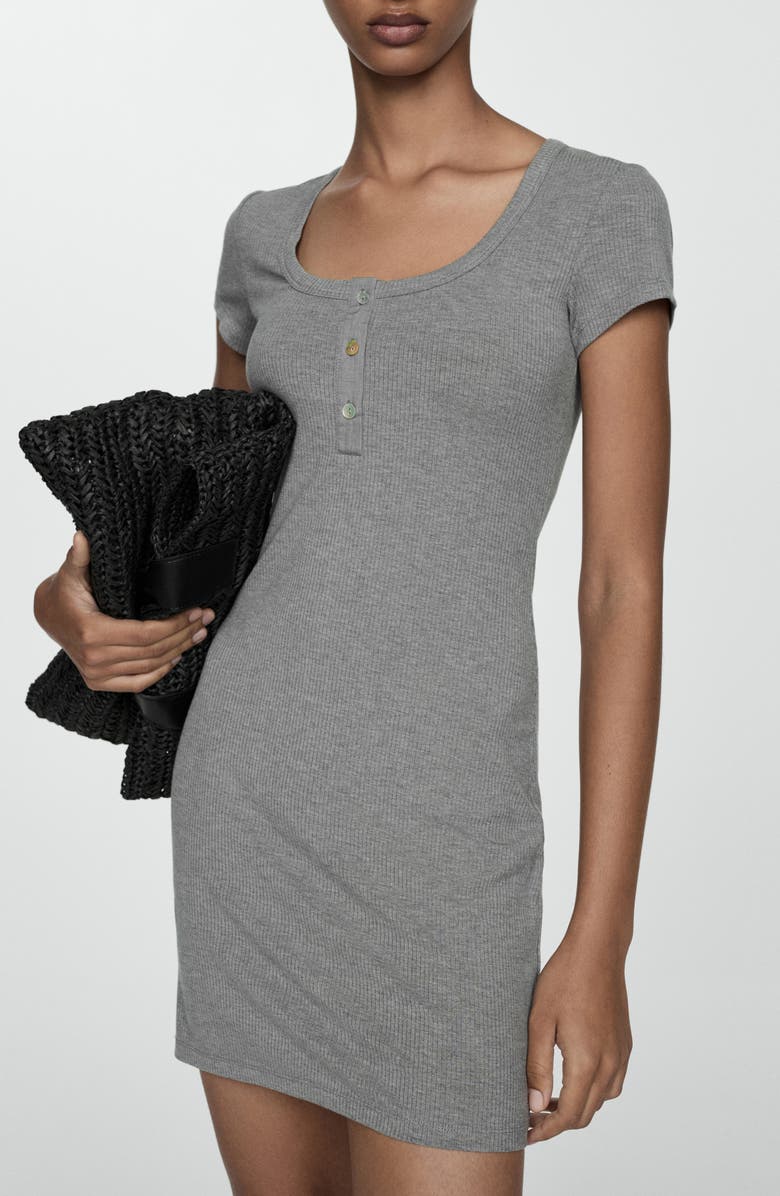MANGO Rib Henley Mindress, Alternate, color, 