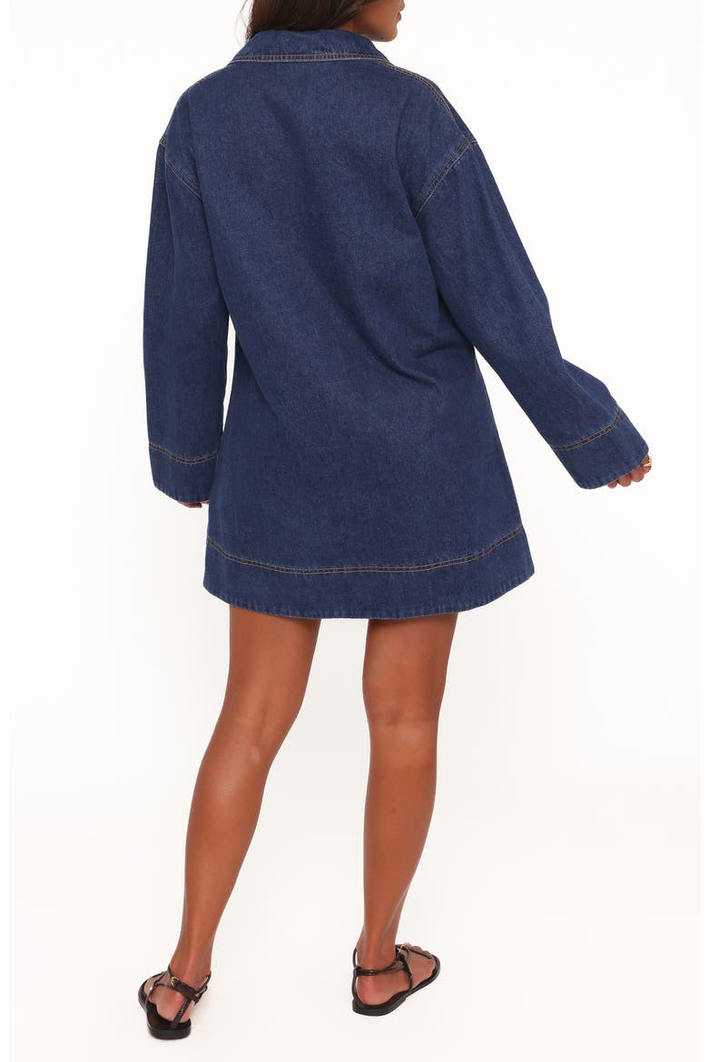 Genesis Denim Minidress, Alternate, color, INDIGO