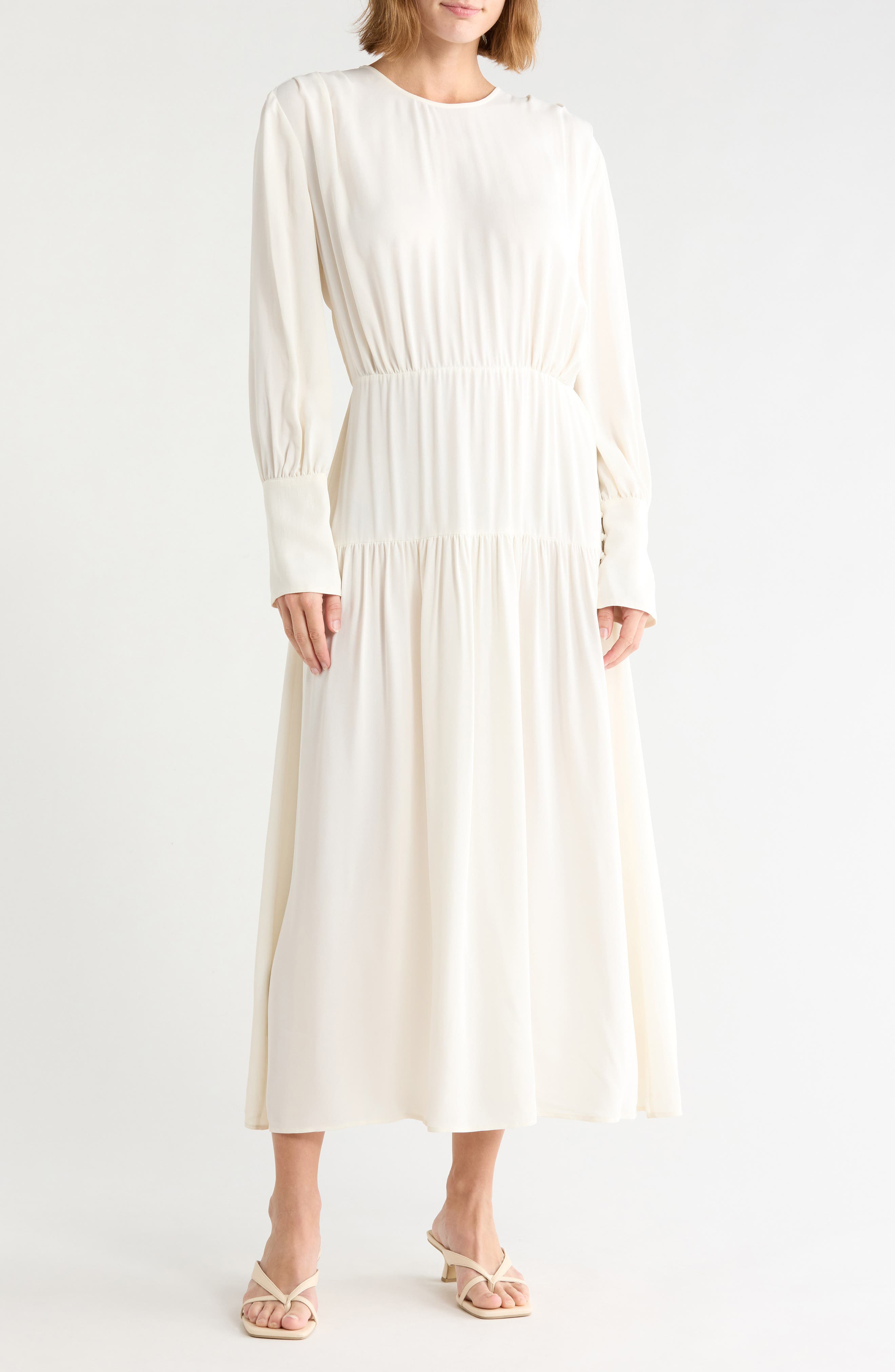 Long Sleeve Tiered Dress